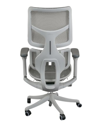 Cadeira Cinza Ergonômica com Encosto Ajustável