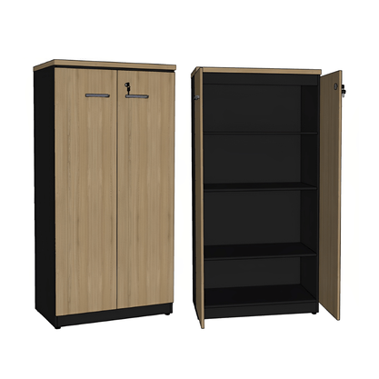 Armário 2 Portas Macadâmia com Preto