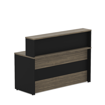 Balcão de Atendimento Alto 150cm Ameixa e Preto Lexus