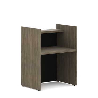 Balcão de Atendimento Recepção 90cm Prius Ameixa e Preto