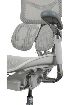 Cadeira Presidente Cinza – Ergonômica com Braços 5D