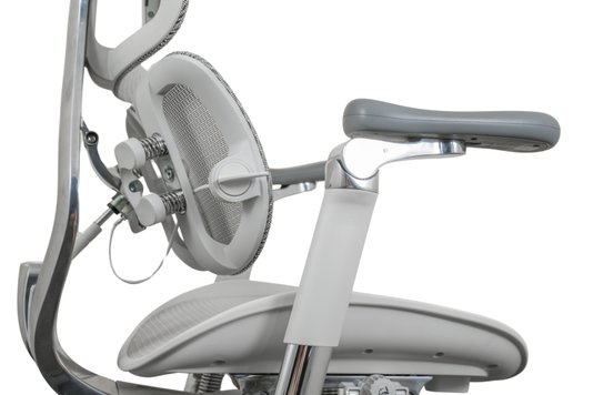 Cadeira Presidente Cinza – Ergonômica com Braços 5D