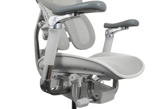 Cadeira Presidente Cinza – Ergonômica com Braços 5D