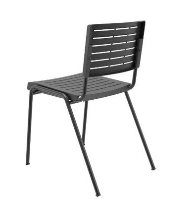Cadeira Multi297 Fixa Preta – 4 Pés sem Braços