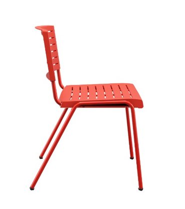 Cadeira Multi297 Fixa Vermelha – 4 Pés sem Braços