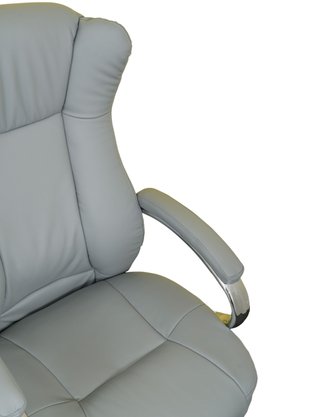 Cadeira Presidente Cinza – Inclinação Ajustável