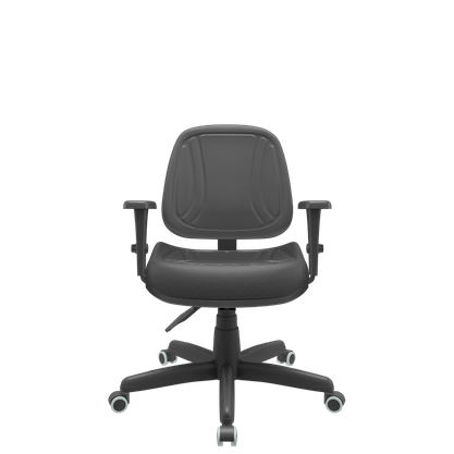 Cadeira de Escritório Premium Executiva Couríssimo Preto