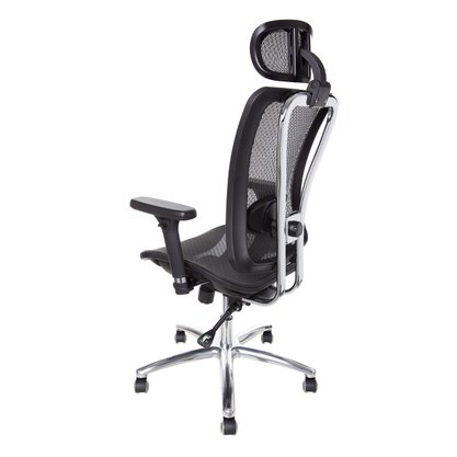 Cadeira Presidente - Tela Preta Ergonômica com Braços 4D