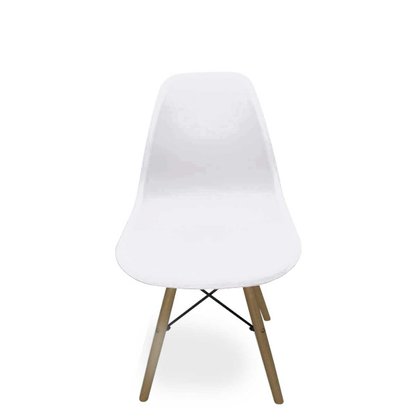 Cadeira Decorativa Eames Base Branca