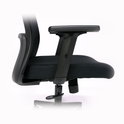 Cadeira Diretor Ergonômica Preta – Tela Respirável e Braços 2D