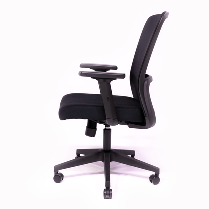 Cadeira Diretor Ergonômica Preta – Tela Respirável e Braços 2D