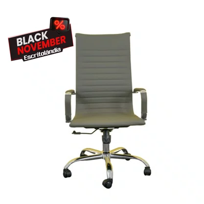 Cadeira Diretor Cinza - Couríssimo PU