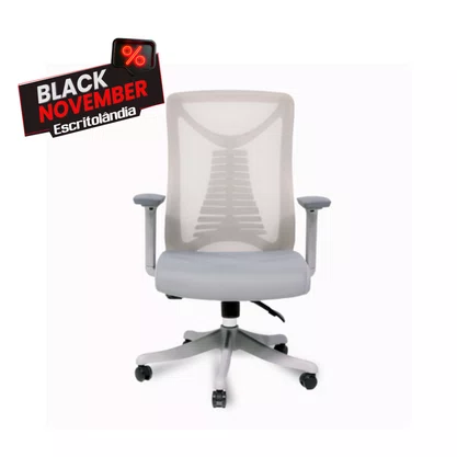 Cadeira Diretor Cinza – Ergonômica e Confortável para Escritório