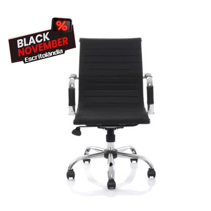 Cadeira Diretor Preta - Couríssimo PU