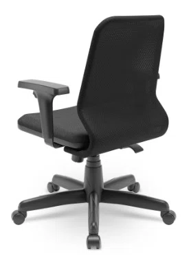 Cadeira Diretor Preta Ergonômica – com Tela Respirável