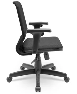 Cadeira Diretor Preta Ergonômica – com Tela Respirável