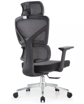 Cadeira Ergonômica Presidente Preta – Giratória e Reclinável
