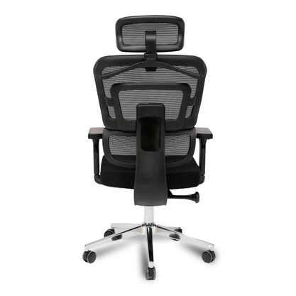 Cadeira Presidente Preta – Encosto em Tela Ergonômica