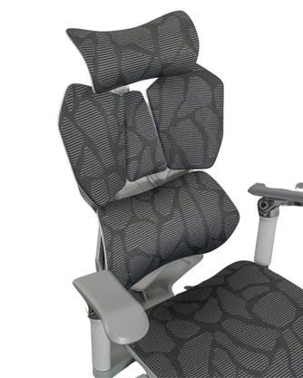 Cadeira Presidente Optimus Cinza – Encosto em Tela
