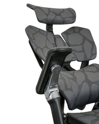 Cadeira Ergonômica Preta - com Tela, Apoio de Cabeça e Braços 6D
