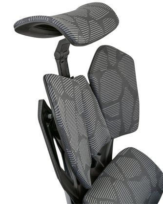 Cadeira Ergonômica Preta - com Tela, Apoio de Cabeça e Braços 6D