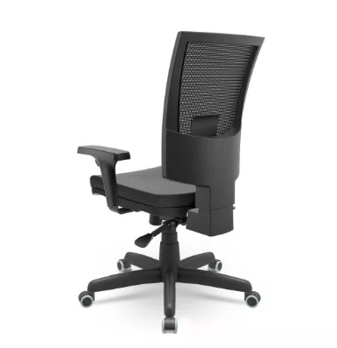 Cadeira Presidente Ergonômica Preta – Com Regulagem e Apoio Ajustável