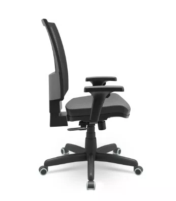 Cadeira Presidente Ergonômica Preta – Com Regulagem e Apoio Ajustável
