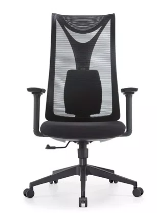Cadeira Presidente Giratória Preta - com Relax e Braços 3D