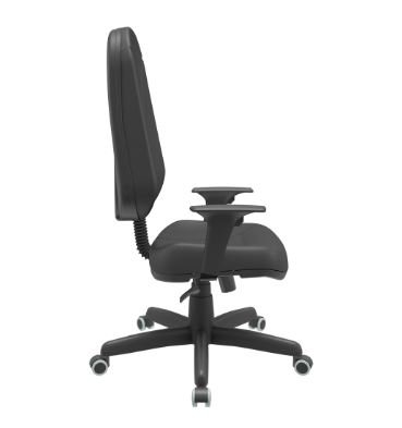 Cadeira Presidente Poltrona Operativa Relax Plaxmetal Courissimo Preto