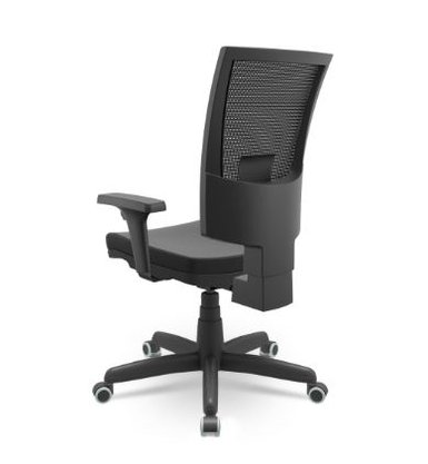 Cadeira Presidente Couríssimo Preta – Back System com Base em Metal