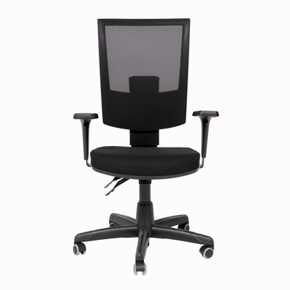 Cadeira Presidente Crepe Preta - Back System