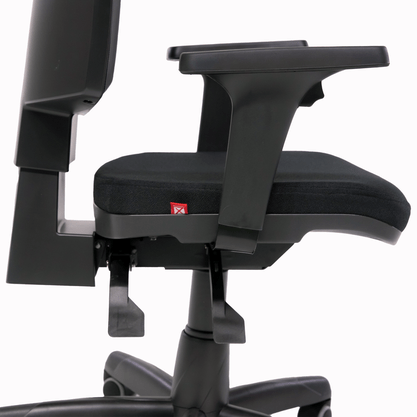 Cadeira Presidente Crepe Preta - Back System