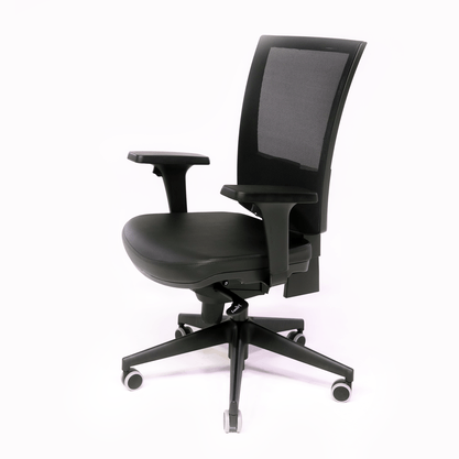 Cadeira Presidente Prime Piramidal Slider Couríssimo Preto