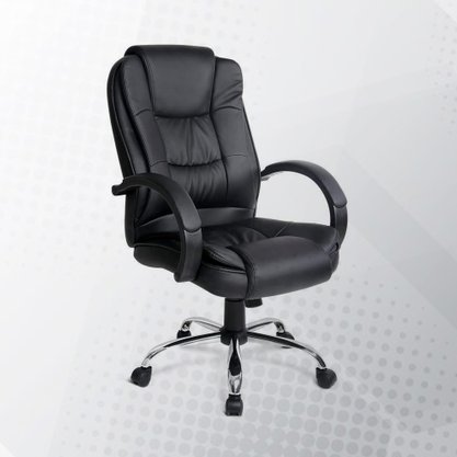 Cadeira Presidente W-65 Relax com Braço Fixo