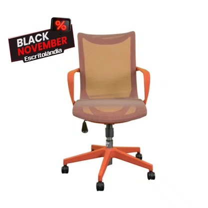 Cadeira Scarlet Laranja -  Moderna e Ergonômica