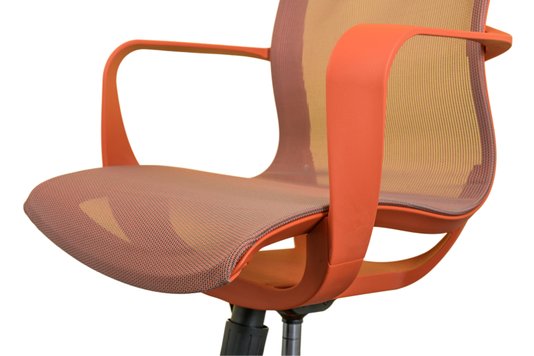 Cadeira Scarlet Laranja -  Moderna e Ergonômica