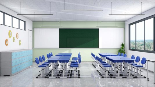 Conjunto Escolar com Mesa e Cadeira Reguláveis