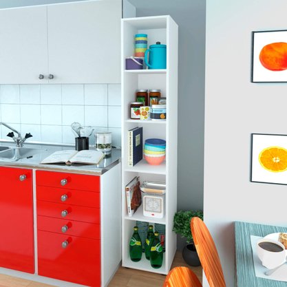 Estante Livreiro Branca Clean 4 Prateleiras