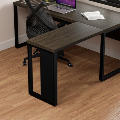 Mesa Auxiliar Dinâmica Pé Metal Ameixa com Preto