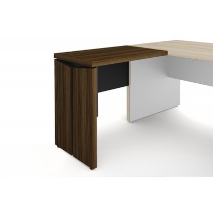 Mesa De Apoio com Pé Painel Malaga e Preto
