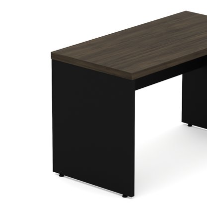 Mesa de Escritório Ameixa e Preto - Retangular