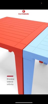 MESA MULTI001 AZUL BIC 80cm x 80cm x 72,5