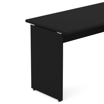 Mesa para Escritório Retangular Preta 135cm