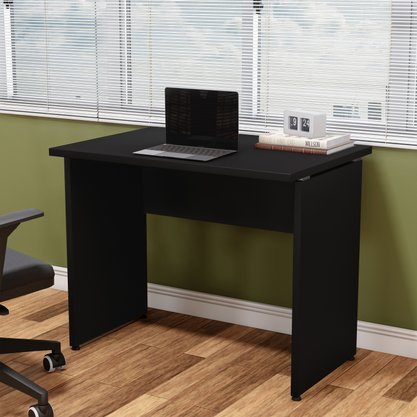 Mesa para Escritório Retangular Preta 90cm Express