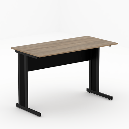 Mesa Retangular com Pé Metálico 120cm Calvi Preto