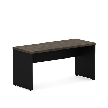 Mesa de Escritório Ameixa e Preto – Retangular com Pé Painel
