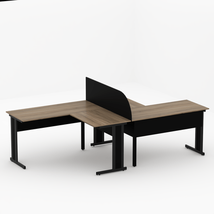 Painel Divisor Linha New City 160cm - Calvi/Preto