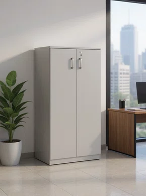 Armário Corporativo Cinza – Com Porta com Fechadura