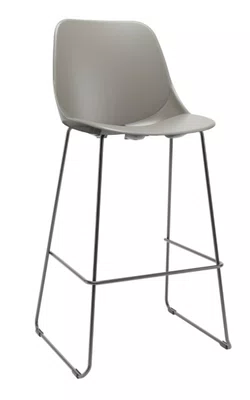 Banqueta Alta Concha - em Termoplástico Estrutura Trapézio