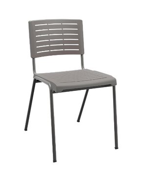 Cadeira Multi297 Fixa Cinza – 4 Pés sem Braços